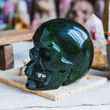 Green Sandstone Skull