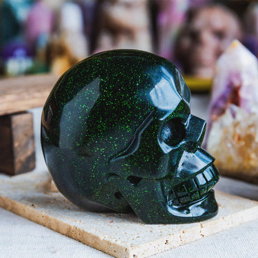 Green Sandstone Skull