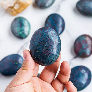 Ruby in Kyanite Palm stone