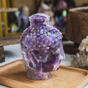 Dream Amethyst Buddha Head