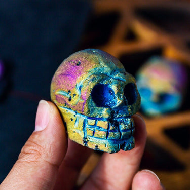 Aura Quartz Skull