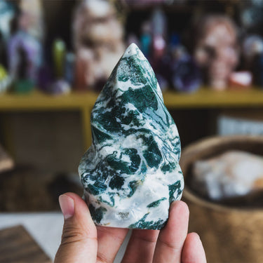 Moss Agate Flame