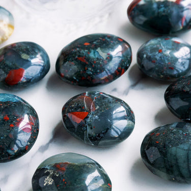 African Blood Stone Palm stone