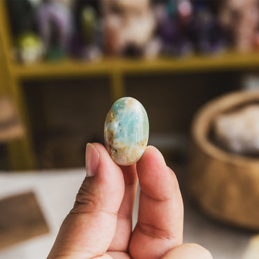 Blue Sky Opal Tumbled Stone