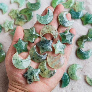 Prehnite Star / Moon