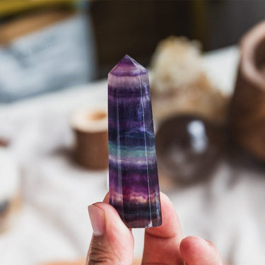 Rainbow Fluorite Point