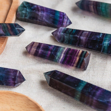 Rainbow Fluorite Point