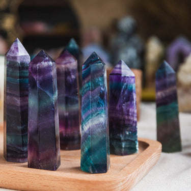 Rainbow Fluorite Point