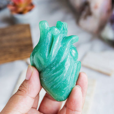 Green Aventurine Human Heart