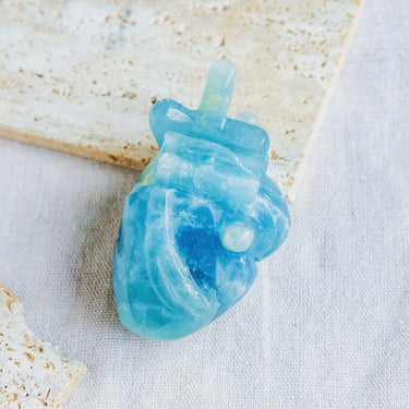 Blue Onyx Human Heart