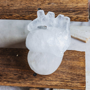 Clear Quartz Human Heart