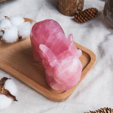 Rose Quartz Elephant