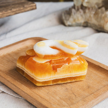 Orange Calcite Snake