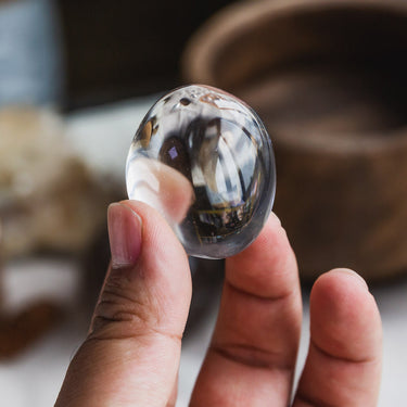 Clear Quartz Palm Stone