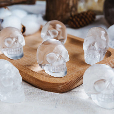 2" Clear Quartz Skull