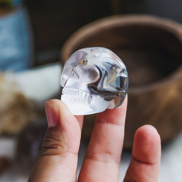 2" Clear Quartz Skull