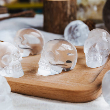 2" Clear Quartz Skull