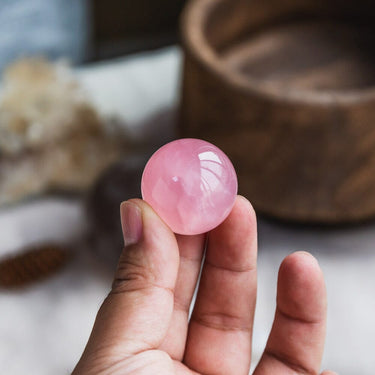 1" Rose Quartz Sphere