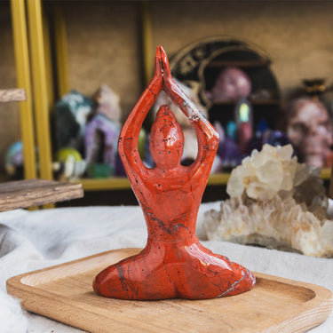 Red Jasper Yoga Goddess