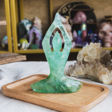 Green Fluorite Yoga Goddess