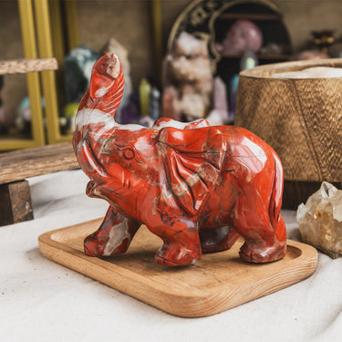 Red Jasper Elephant