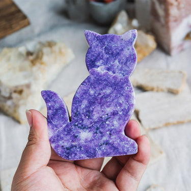 Lepidolite Cat Slice