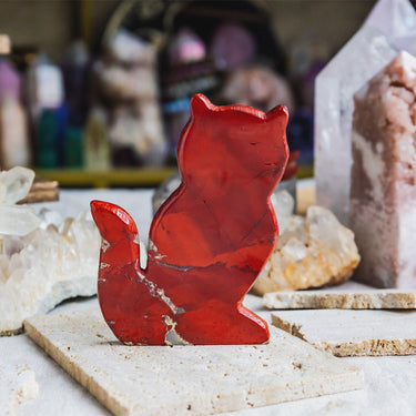 Red Jasper Cat Slice