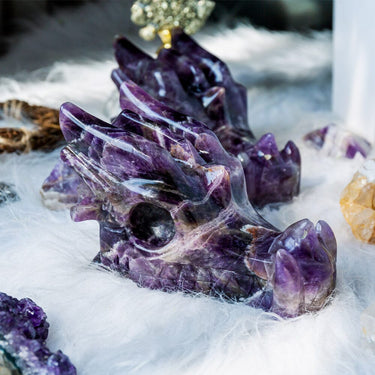 Dream Amethyst Dragon Head