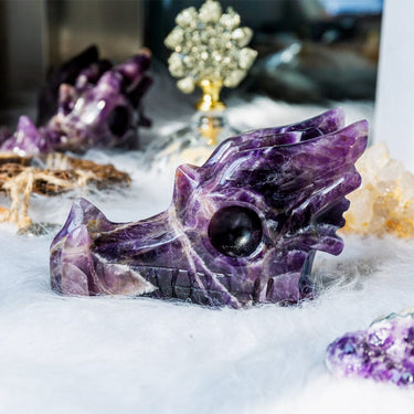 Dream Amethyst Dragon Head