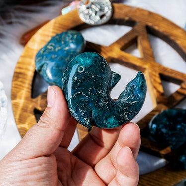 Moss Agate whale