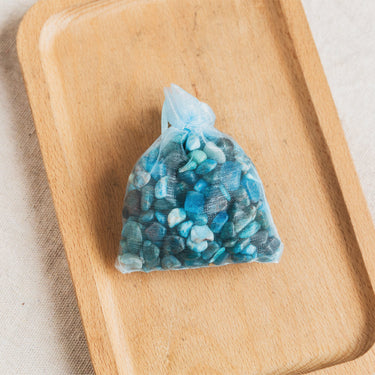 Blue Apatite Chips 100g