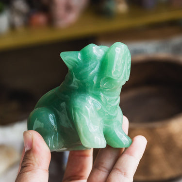 Green Aventurine Dog