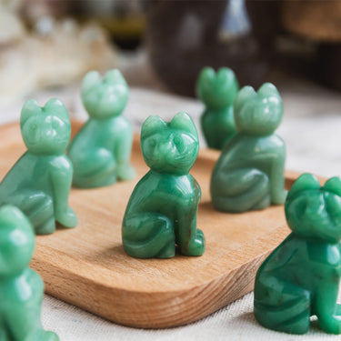 Green Aventurine Small Cat