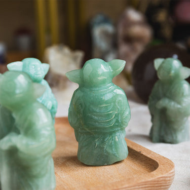 Green Aventurine Yoda