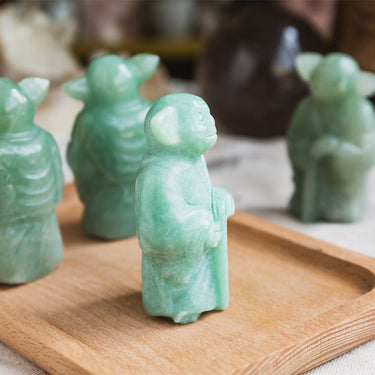 Green Aventurine Yoda