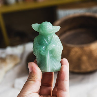 Green Aventurine Yoda