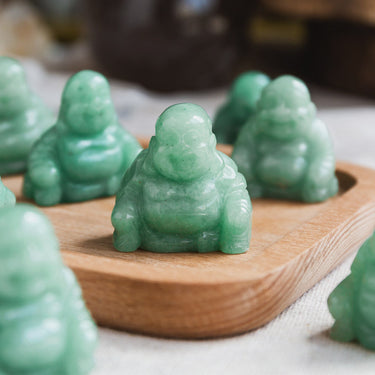 1.5" Green Aventurine Buddha