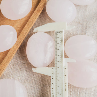 Pink Calcite Palm Stone