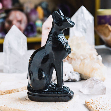 Black Obsidian Egypt Cat