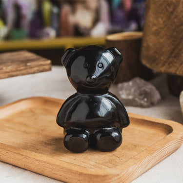 Black Obsidian Teddy Bear