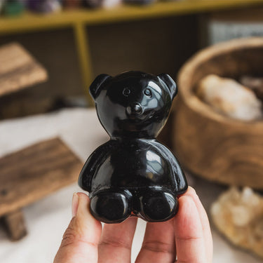 Black Obsidian Teddy Bear