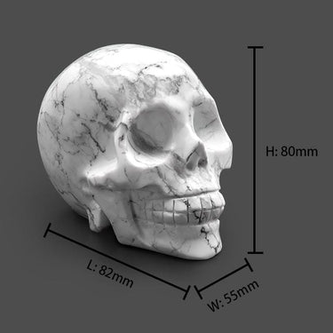 Howlite Skull