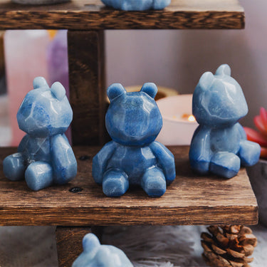 Blue Aventurine Bear