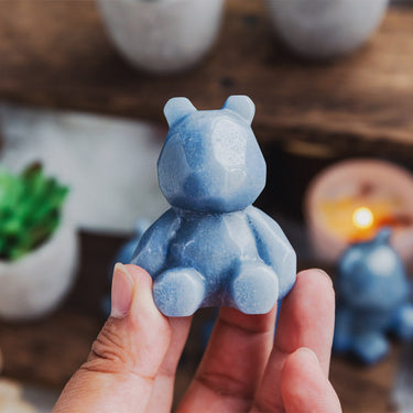 Blue Aventurine Bear