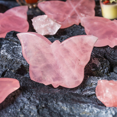 Rose Quartz Butterfly