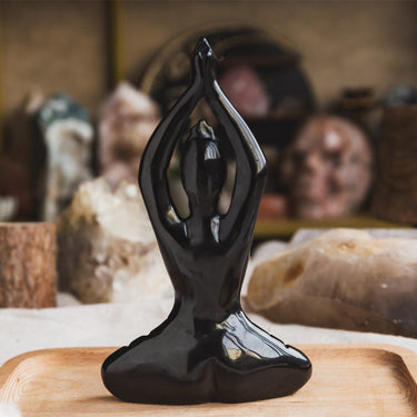 Black Obsidian Yoga Goddess