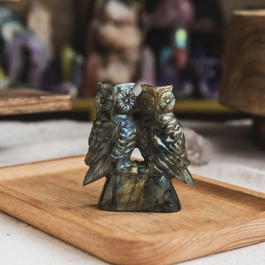 Labradorite Owl