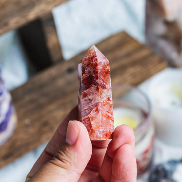 2" Fire Quartz Point