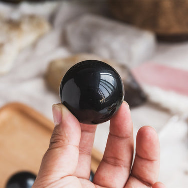 Black Obsidian Sphere