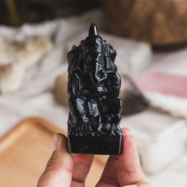 Black Obsidian Ganesha